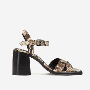The kooples snake print leather sandals